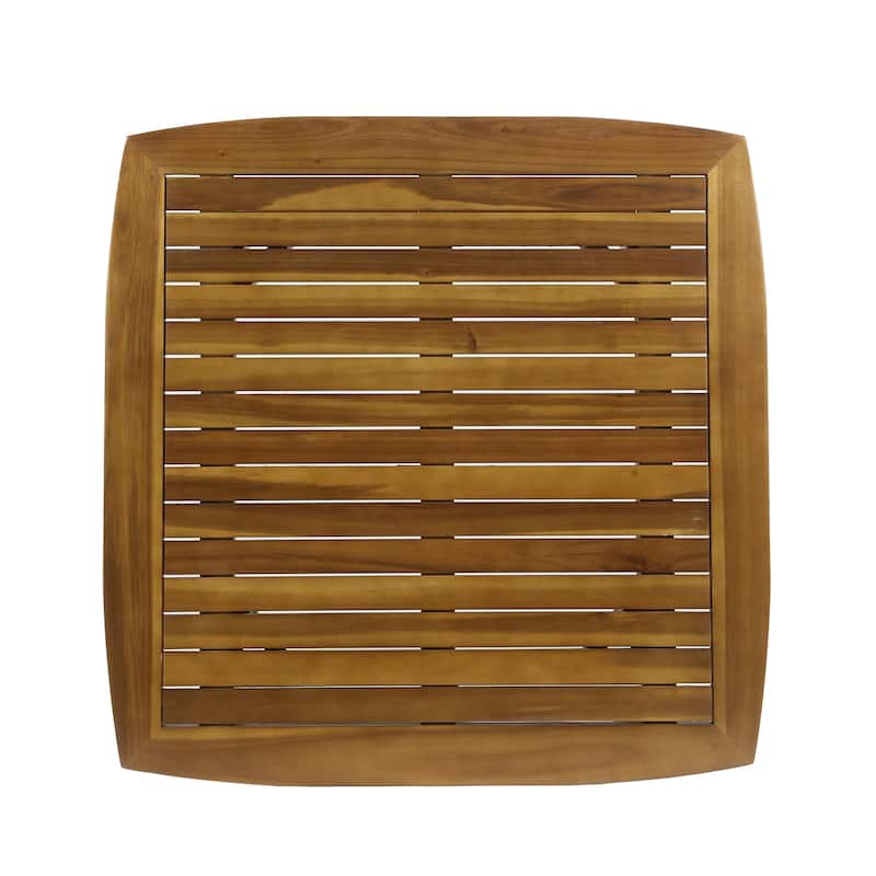 Stamford Outdoor Dining Table with Straight Legs by Christopher Knight Home - 30"H x 35.50"W x 35.50"D