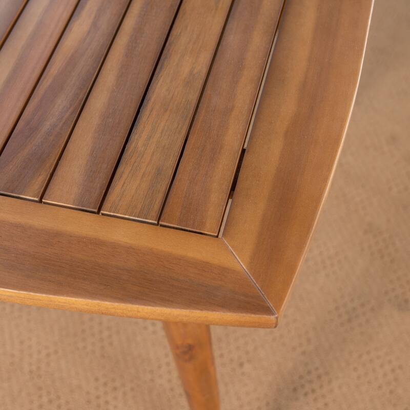 Stamford Outdoor Dining Table with Straight Legs by Christopher Knight Home - 30"H x 35.50"W x 35.50"D