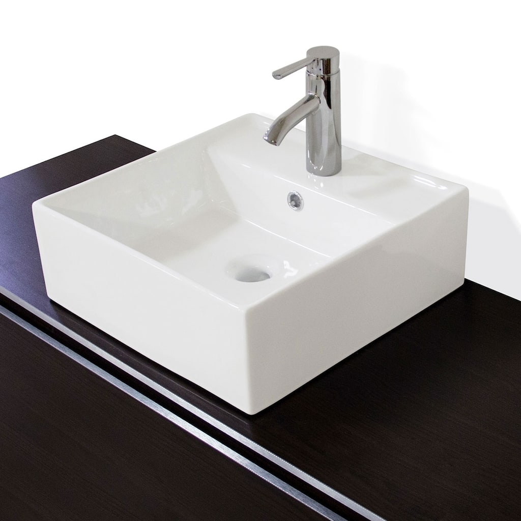 Alia Premium Ceramic Rectangular Vessel Bathroom Sink