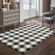 preview thumbnail 52 of 63, The Gray Barn Told Gait Indoor/Outdoor Gingham Check Area Rug 1'9" x 3'9" - Black