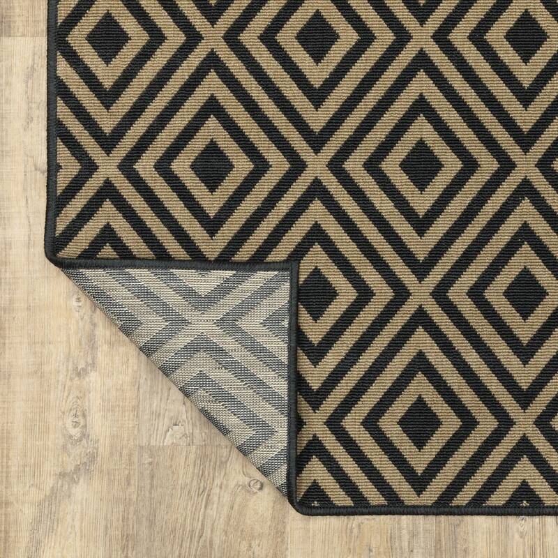 Style Haven Marianna Geometric Diamond Indoor Outdoor Rug