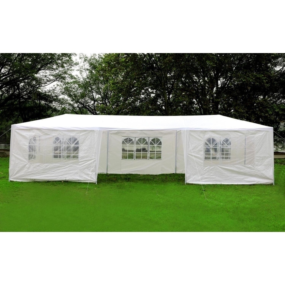 Party Tents 10/'x30/' Outdoor Canopy Wedding Waterproof Tent Gazebo w//5 Side Walls