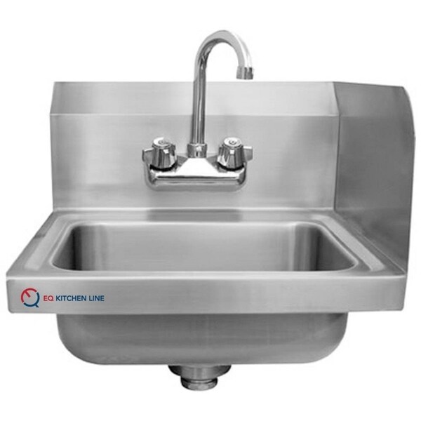 Eq Kitchen Line Stainless Steel Commercial Compartment Sink 15 75 L X 15 W X 13 H