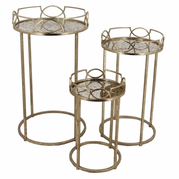 Goldtone Gothic Accent Tables Set Of 3 On Free Goldtone Gothic Accent Tables Set Of 3 On Free Shipping Today 21714784