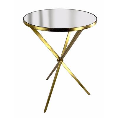 Gypsy accent table, Antique Gold