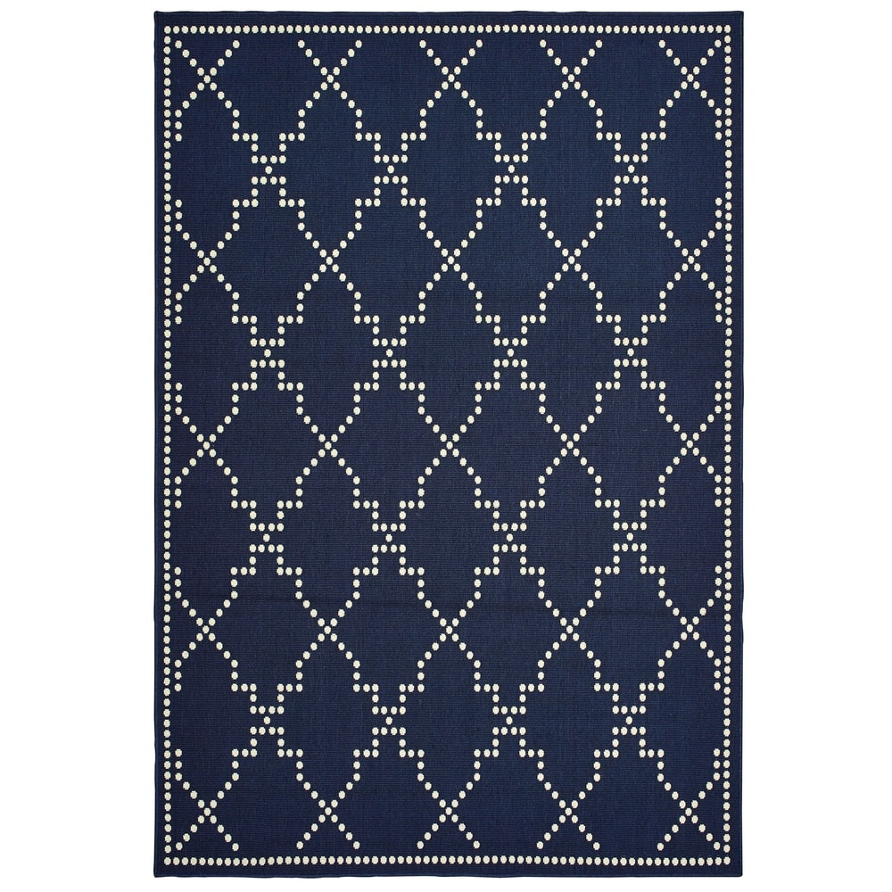 Style Haven Marianna Geometric Trellis Indoor Outdoor Area Rug