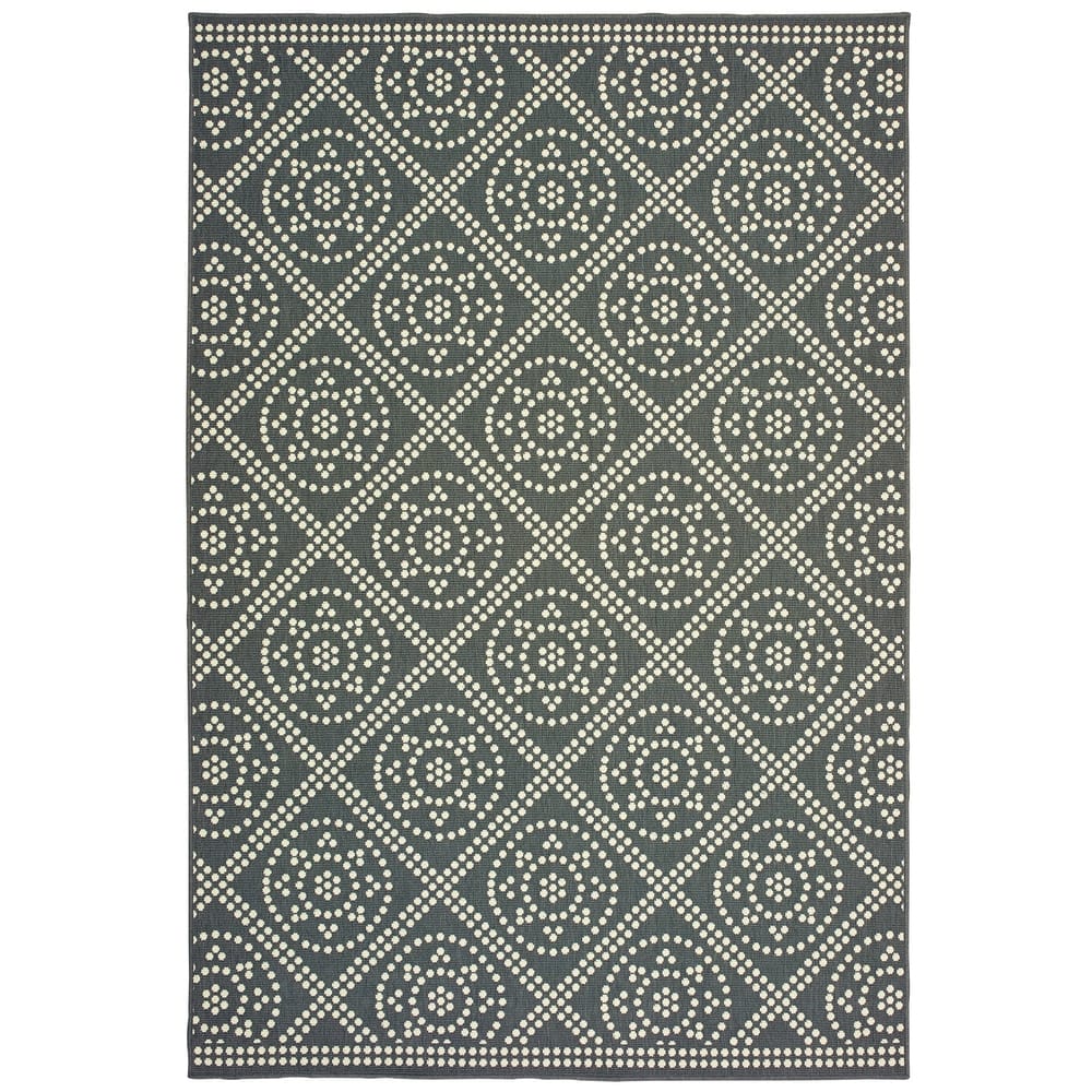Style Haven Marianna Medallion Lattice Indoor/Outdoor Rug