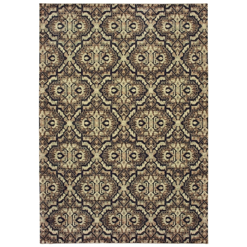Style Haven Nedelja Distressed Geometric Dense Pile Area Rug