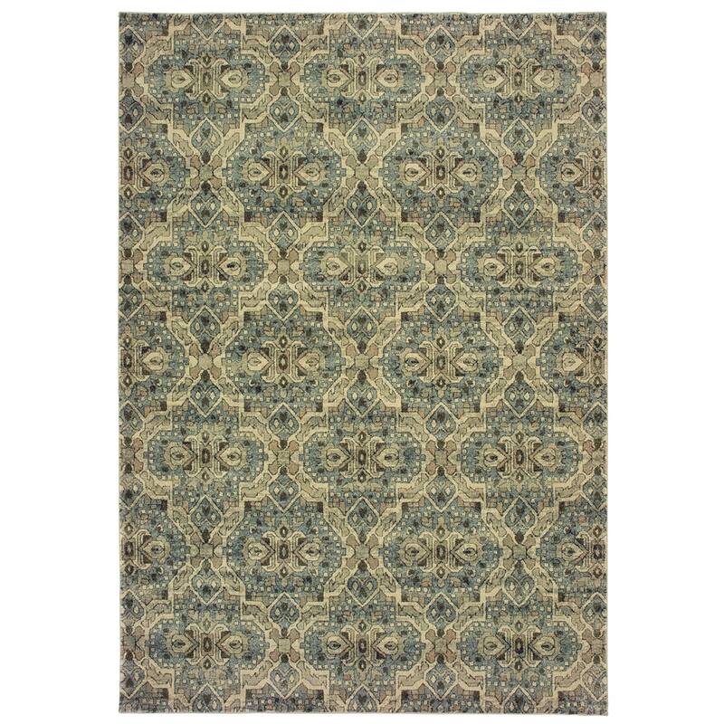Style Haven Nedelja Distressed Geometric Dense Pile Area Rug