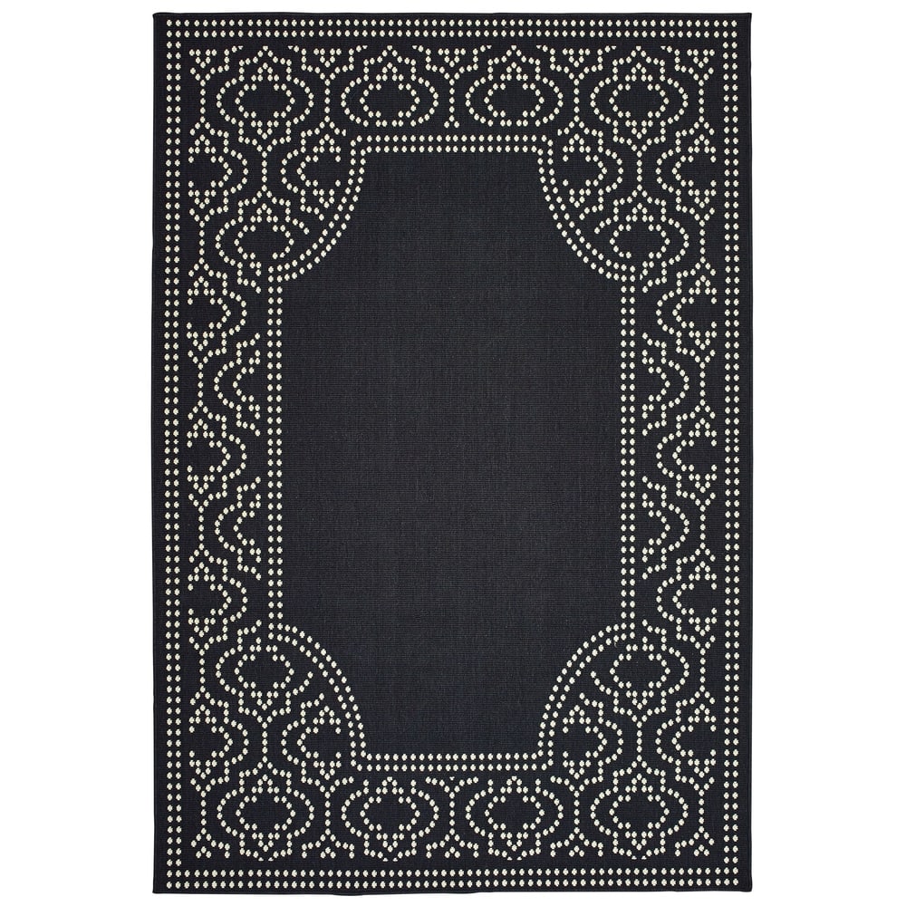 Style Haven Marianna Border Loop Pile Indoor Outdoor Area Rug