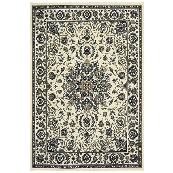 Havenside Home Brevig Mission Medallion Indoor/Outdoor Area Rug - 1'9" x 3'9"