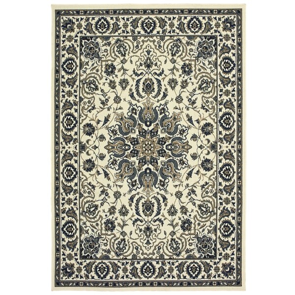 Havenside Home Brevig Mission Medallion Indoor/Outdoor Area Rug - 5'3" x 7'6"