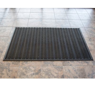 Buffalo Tools 3 x 5 Foot Commercial Rubber Scraper Mat