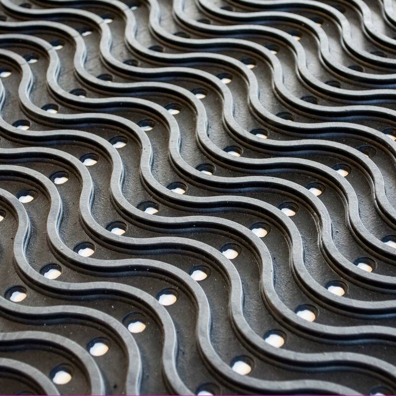 Buffalo Tools 3 x 5 Foot Commercial Rubber Scraper Mat