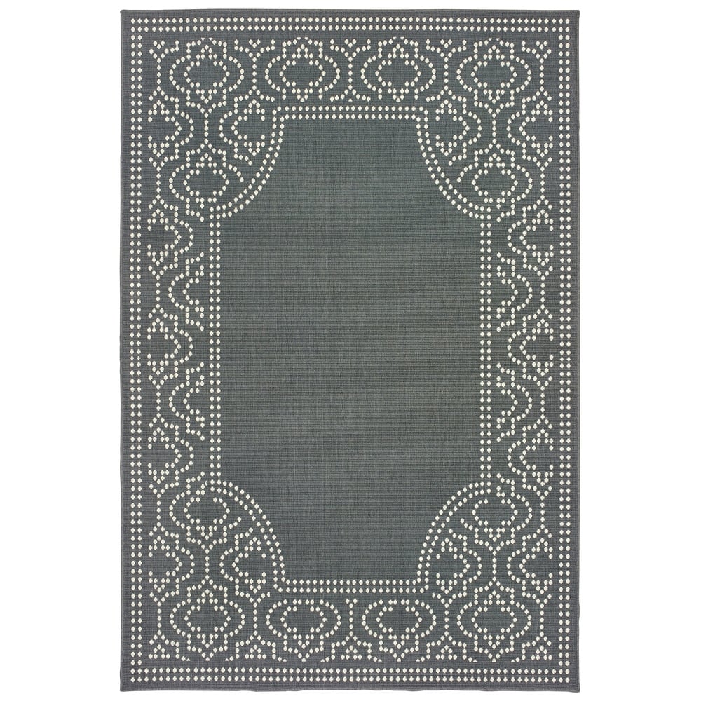 Style Haven Marianna Border Loop Pile Indoor Outdoor Area Rug