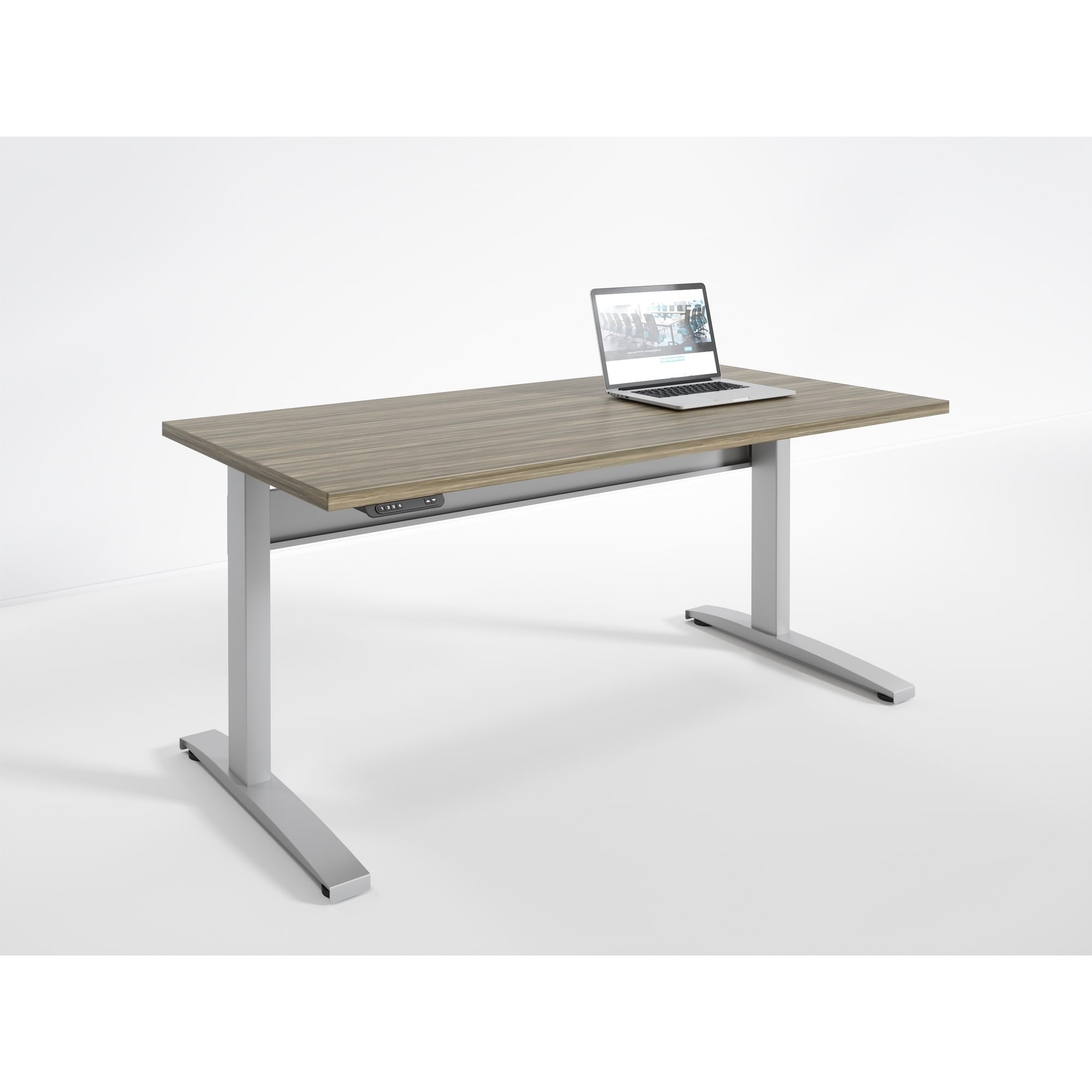 Shop Rightangle Bonita Electric Standing Desk 24 X 60 Silver