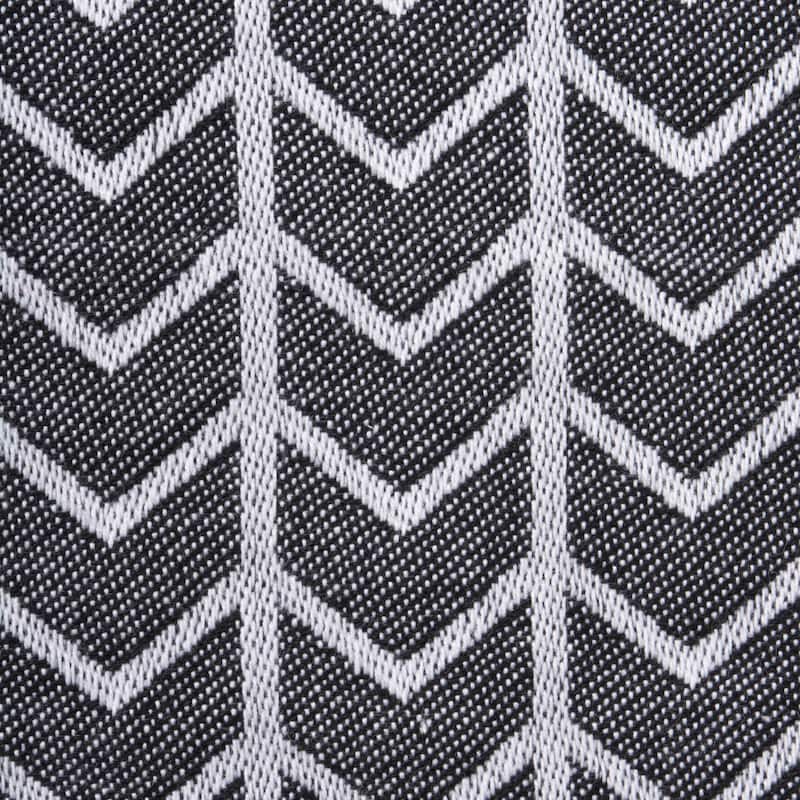 Design Imports Black & White Dishtowel Set of 3 (28 inches long x 18 inches wide)