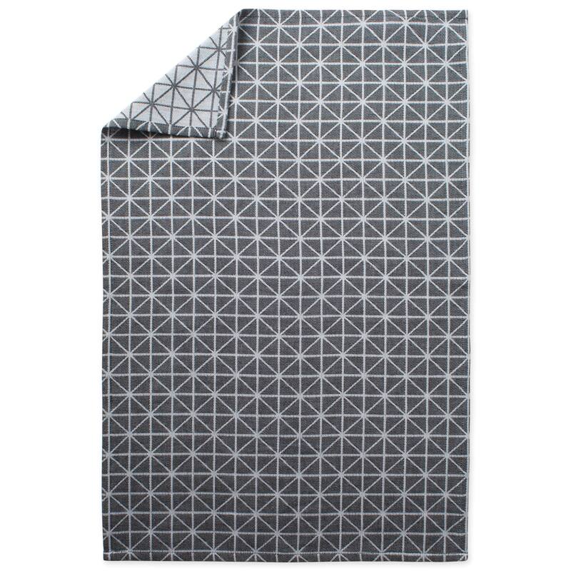 Design Imports Black & White Dishtowel Set of 3 (28 inches long x 18 inches wide)