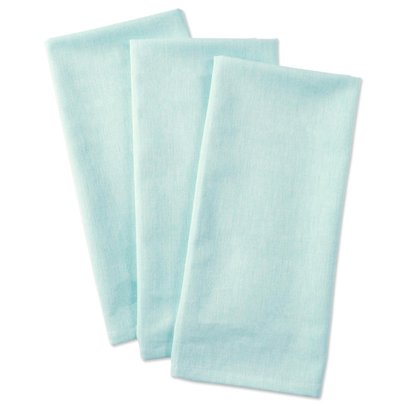 Design Imports Solid Chambray Dishtowel Set of 3 (30 inches long x 20 inches wide)