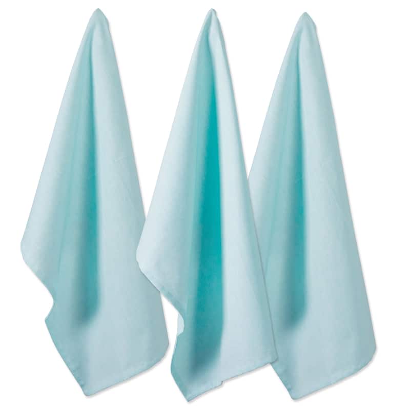Design Imports Solid Chambray Dishtowel Set of 3 (30 inches long x 20 inches wide)