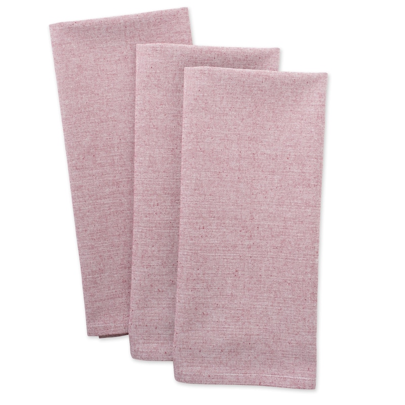 Design Imports Solid Chambray Dishtowel Set of 3 (30 inches long x 20 inches wide)