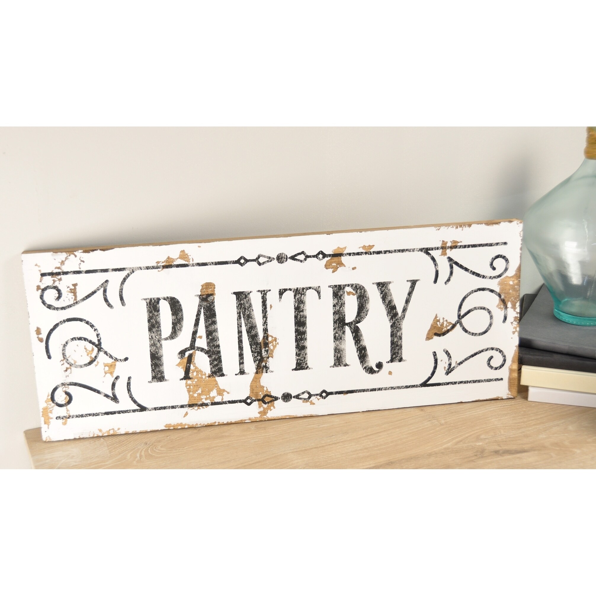 Shop Farmhouse Sign Pantry Sign In White Free Shipping Today