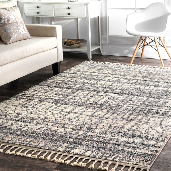 Nuloom Grey Multi Modern Boho Chic Tel Ombre Area Rug 4 X Nuloom Grey Multi Modern Boho Chic Tel Ombre Area Rug