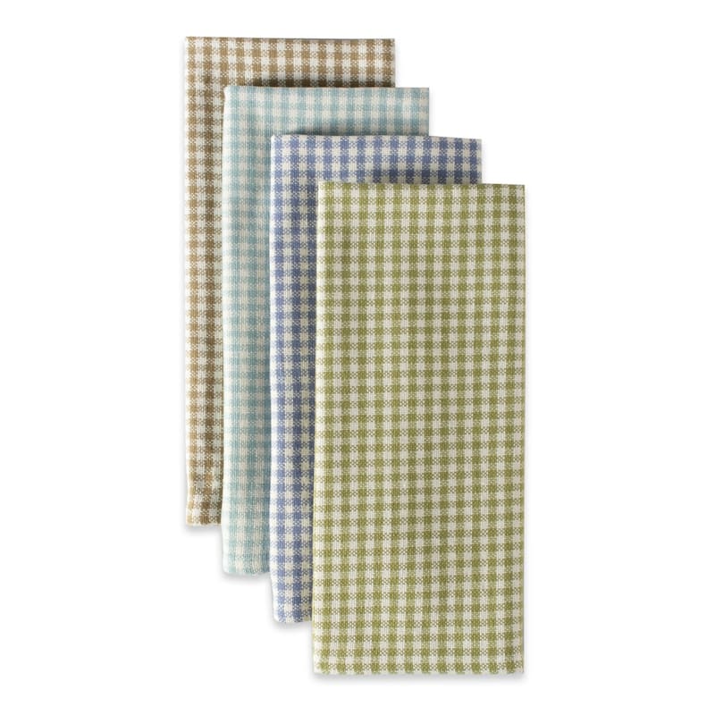 Design Imports Assorted Blue Dishtowel (Set of 5)