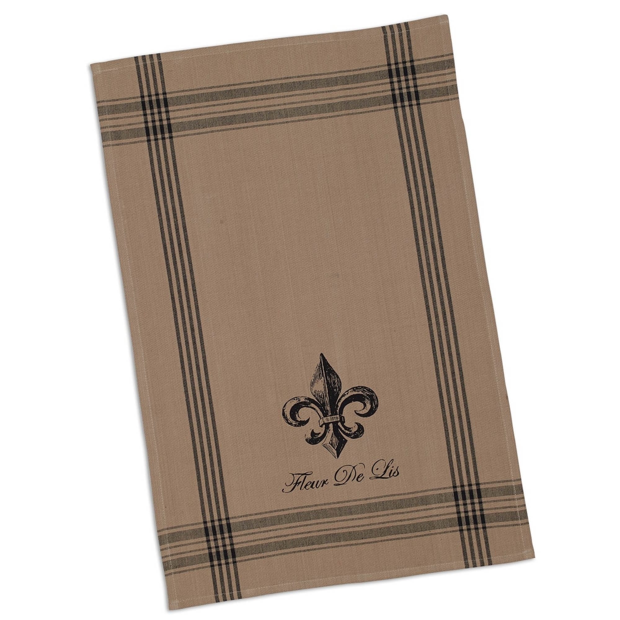 DII Asst Fleur De Lis Jacquard Dishtowels Set/3 in the Kitchen Towels  department at