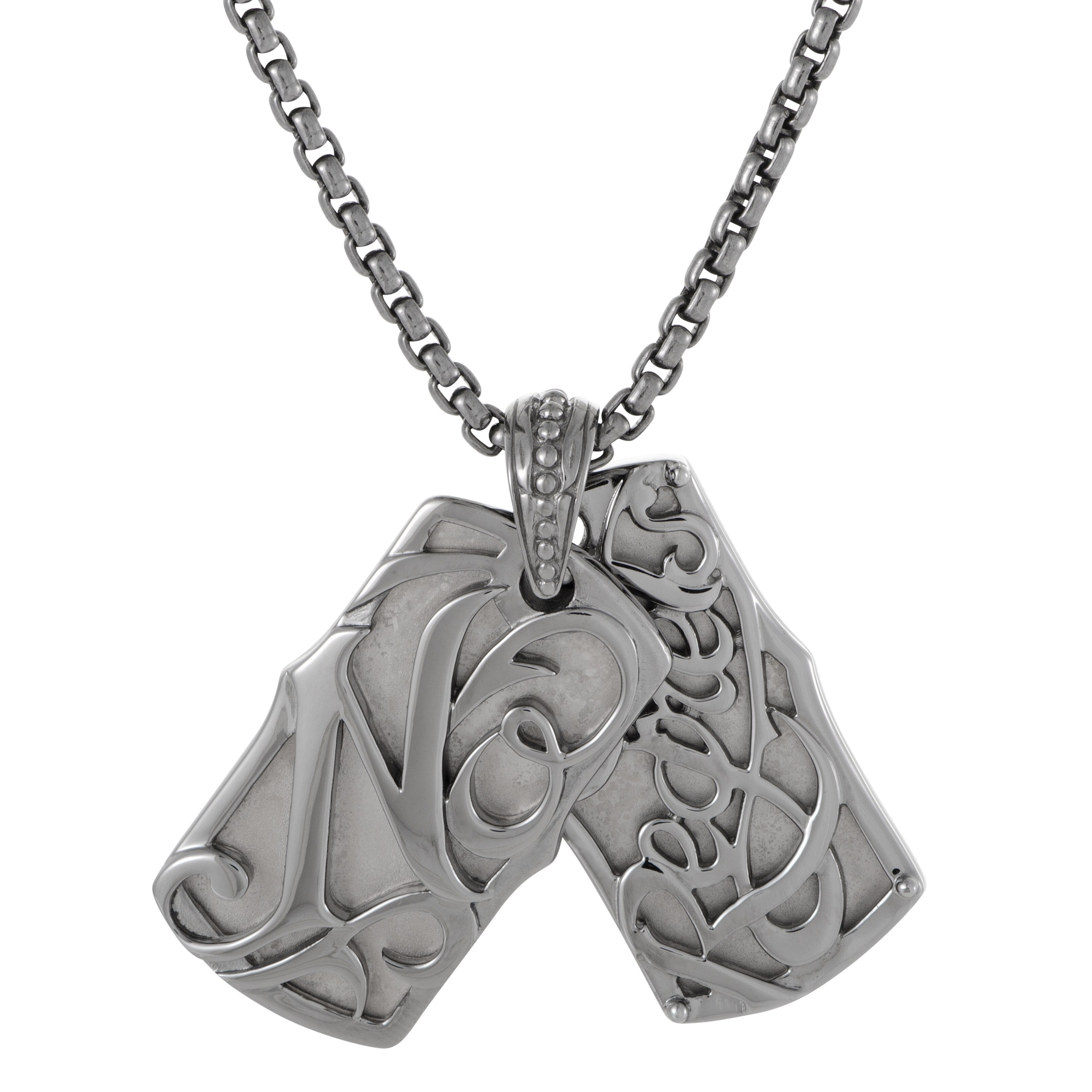 mens silver dog tags