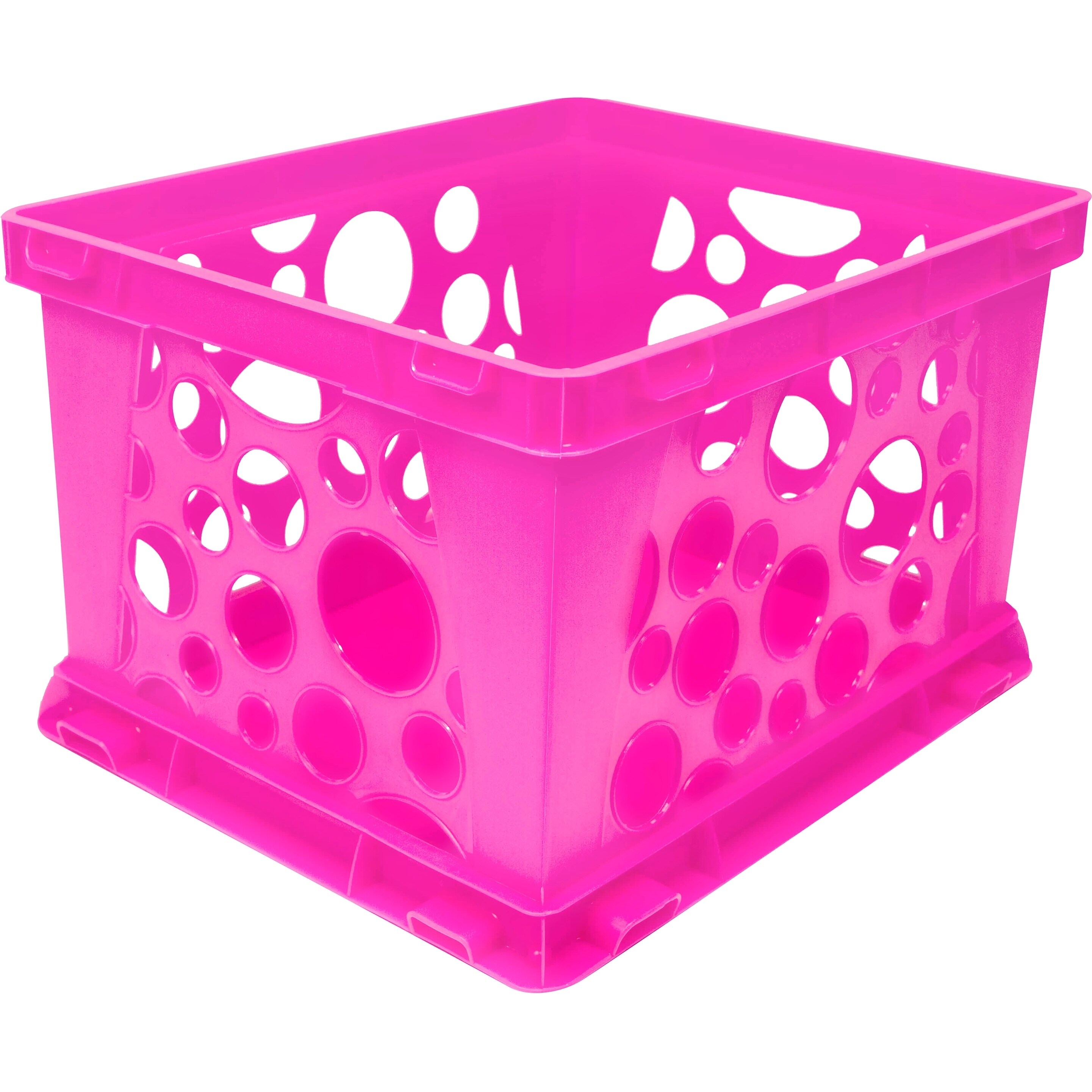 Shop Storex Large Storage Crate Pink 3 Units Pack Overstock 21727337 - roblox set of 6 empty storage crates