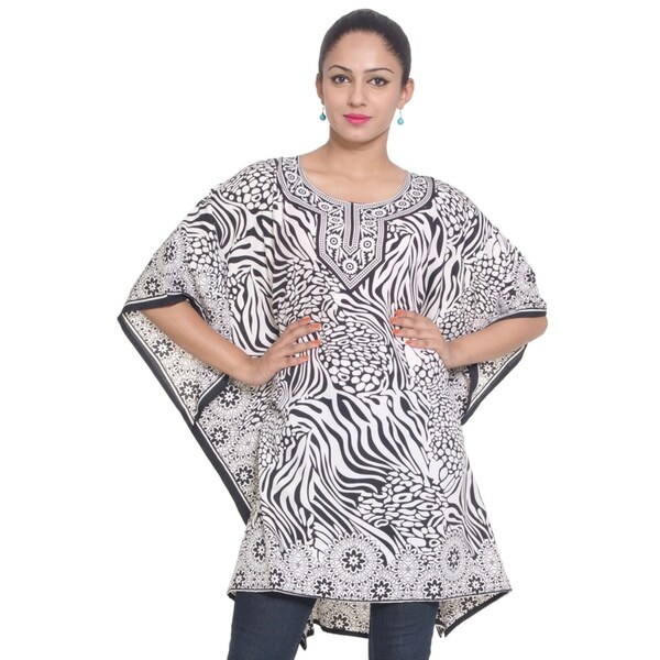 white plus size kaftan