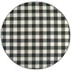 preview thumbnail 65 of 63, The Gray Barn Told Gait Indoor/Outdoor Gingham Check Area Rug 7'10" Round - Black