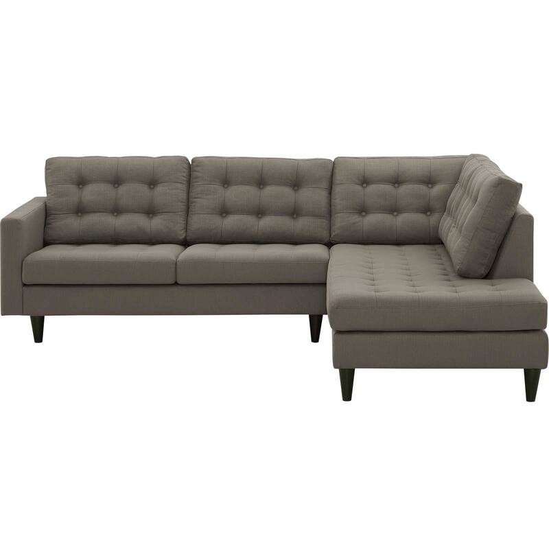 Empress 2 Piece Upholstered Fabric Right Facing Sectional