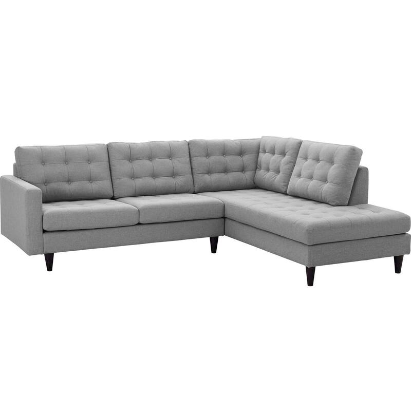 Empress 2 Piece Upholstered Fabric Right Facing Sectional