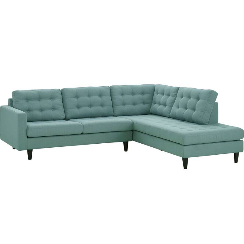Empress 2 Piece Upholstered Fabric Right Facing Sectional