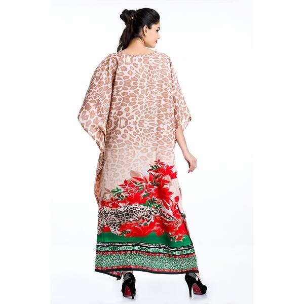Shop Tunic Top Floral Multi Color Kaftan Plus Size Caftan Maxi