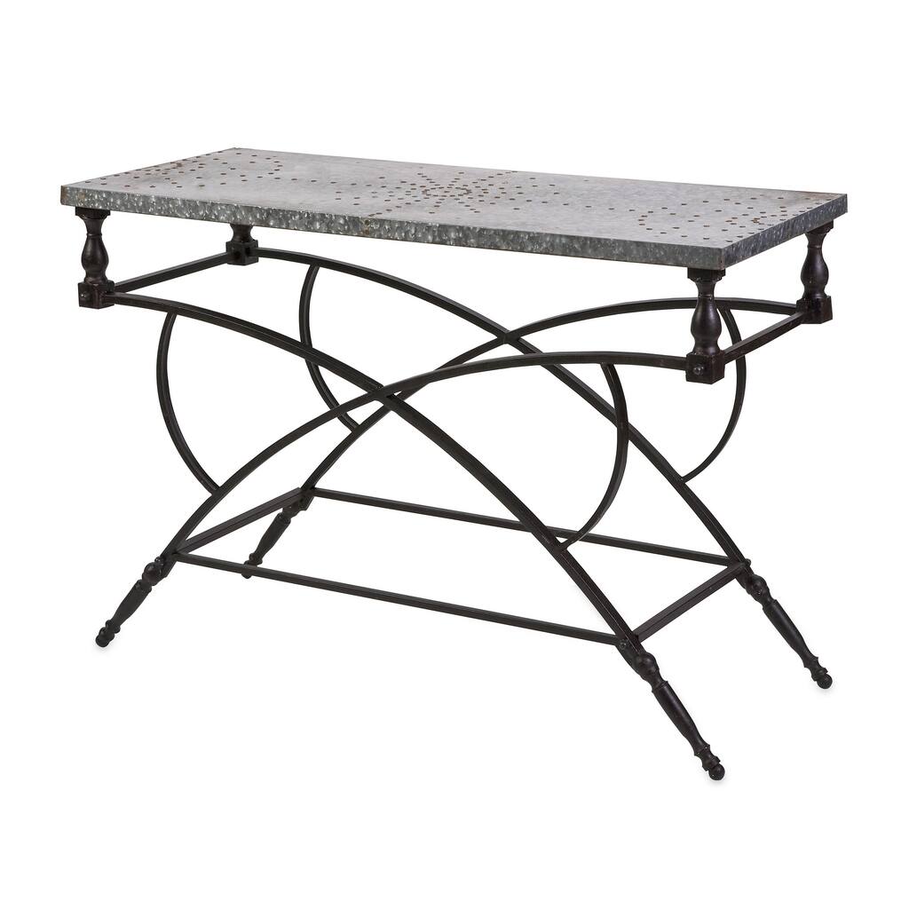 Gorgeous Gilbert Galvanized Console Table