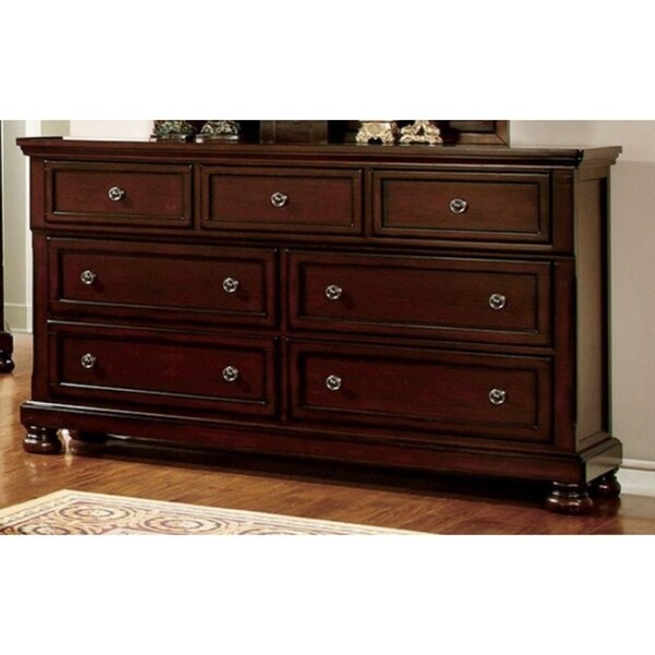 Striking Wooden Dresser In Transitional Style Dark Cherry Striking Wooden Dresser In Transitional Style Dark Cherry Brown Free Shipping Today 21734136
