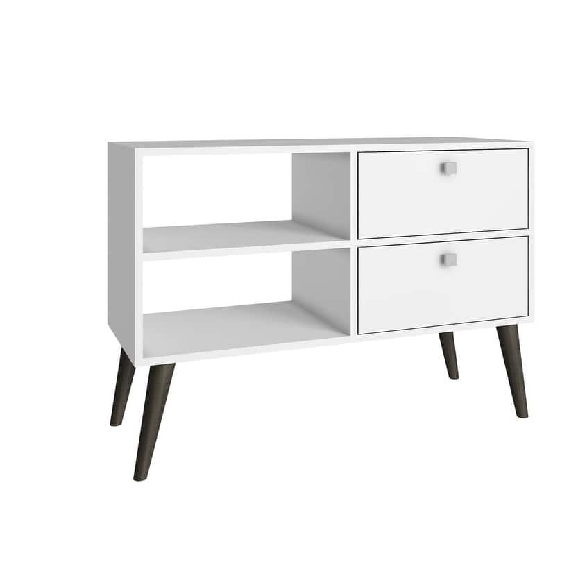 Dalarna White 2 Shelf Media Console Cabinet