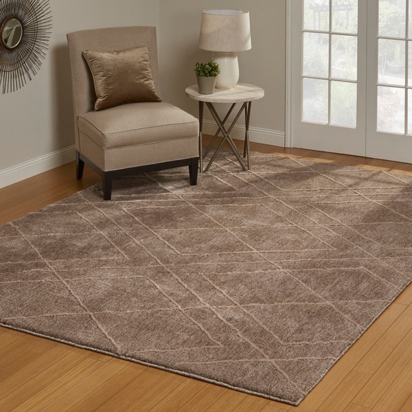 Regal Hayley Taupe Area Rug (7'10" x 10') by Gertmenian - 7'10" x 10'