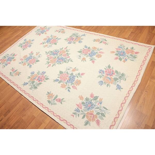 Shop English Country Cottage Chain Stitch Hand Woven Area Rug