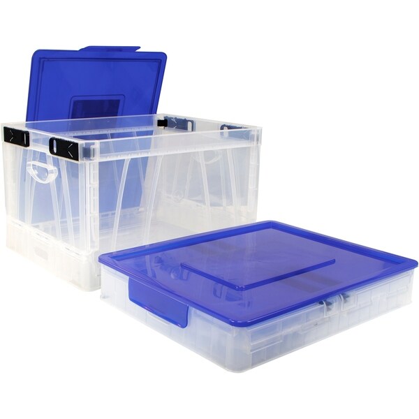 plastic storage cube with lid