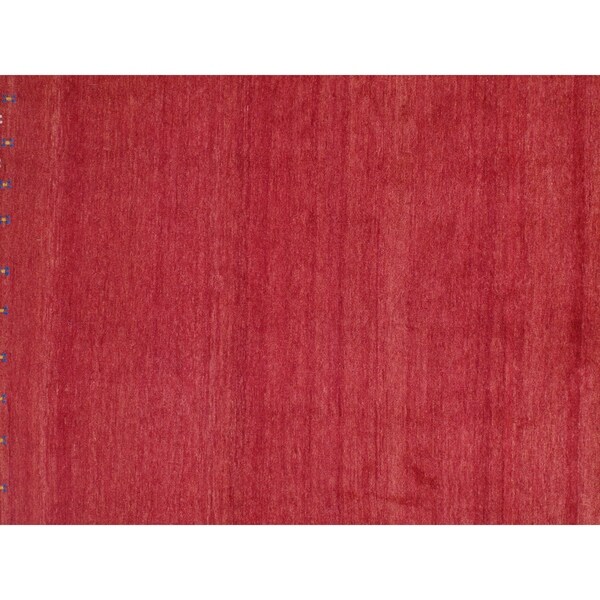 Pasargad NY Handmade Persian Gabbeh Red Wool Rug