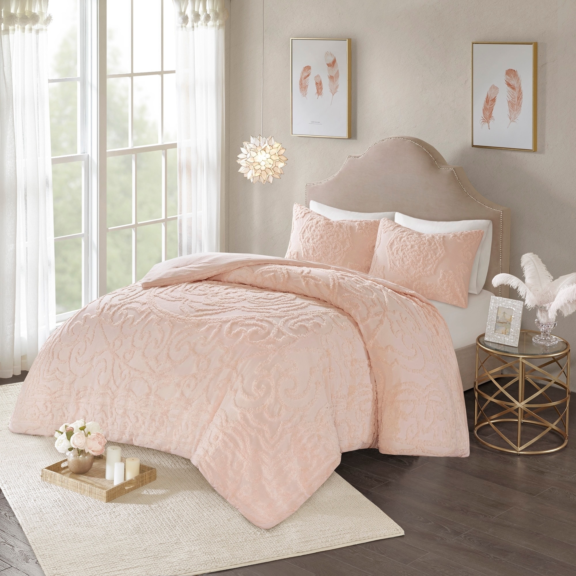 Shop Madison Park Virginia Tufted Cotton Chenille Medallion