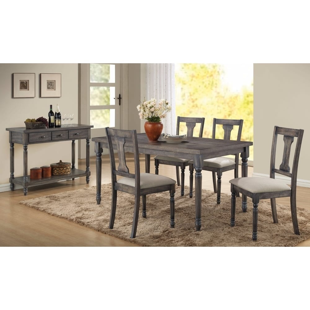 Weathered Lookinhg Dining Table, Gray