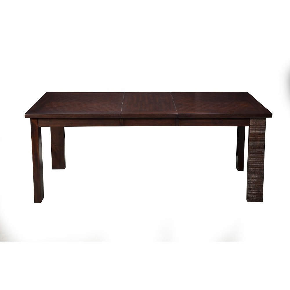 Benzara Entralling Extension Dining Table made of Acacia Wood