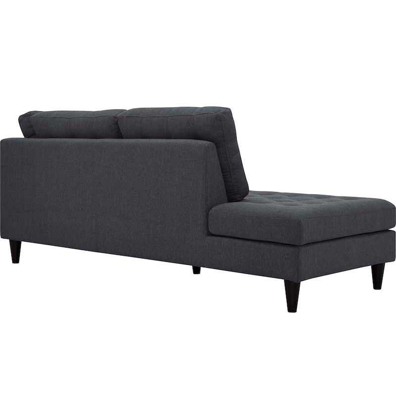 2 Piece Upholstered Fabric Left Facing Bumper Sectional