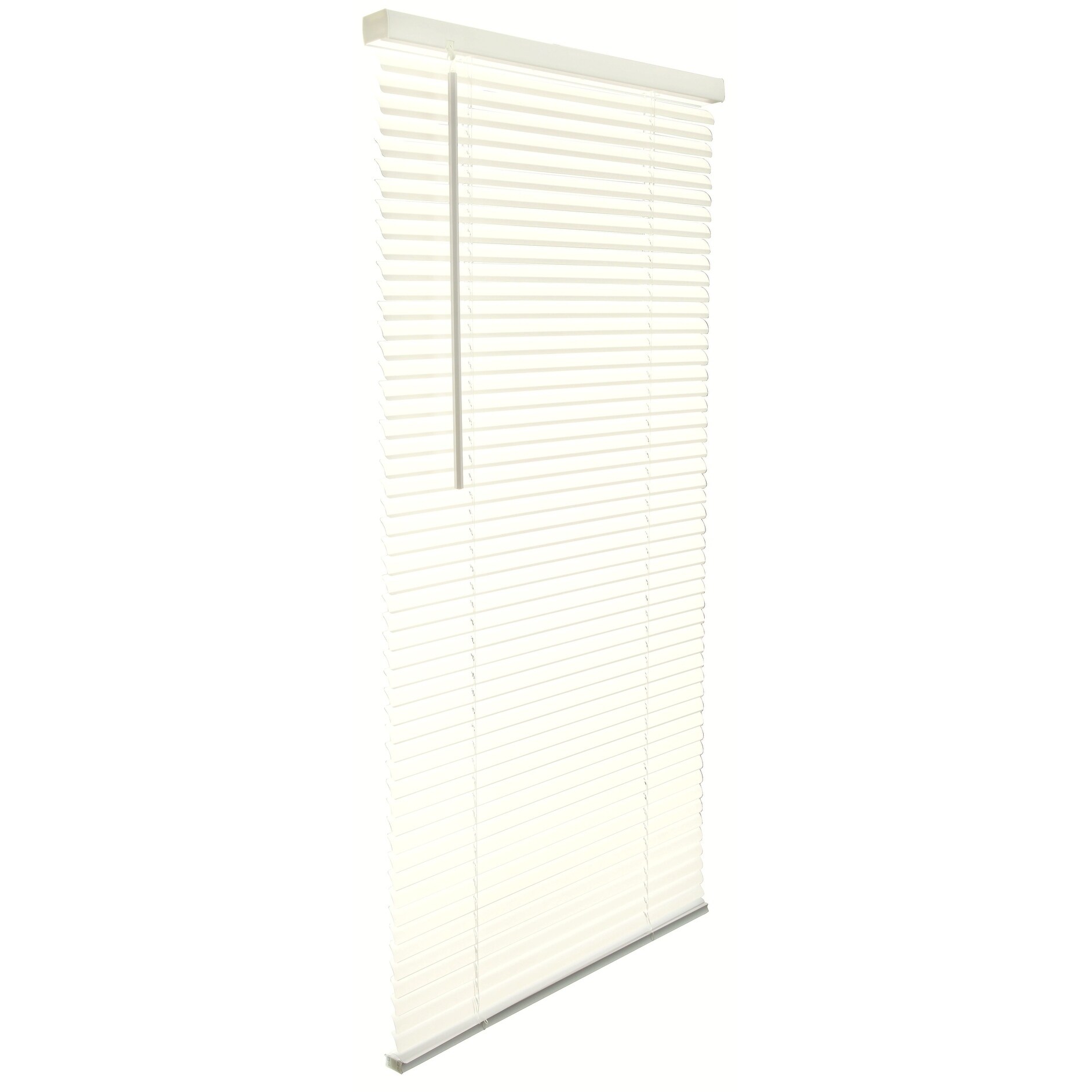 Mainstays Cordless 1 Vinyl Light Filtering Blinds White Walmart Com Walmart Com