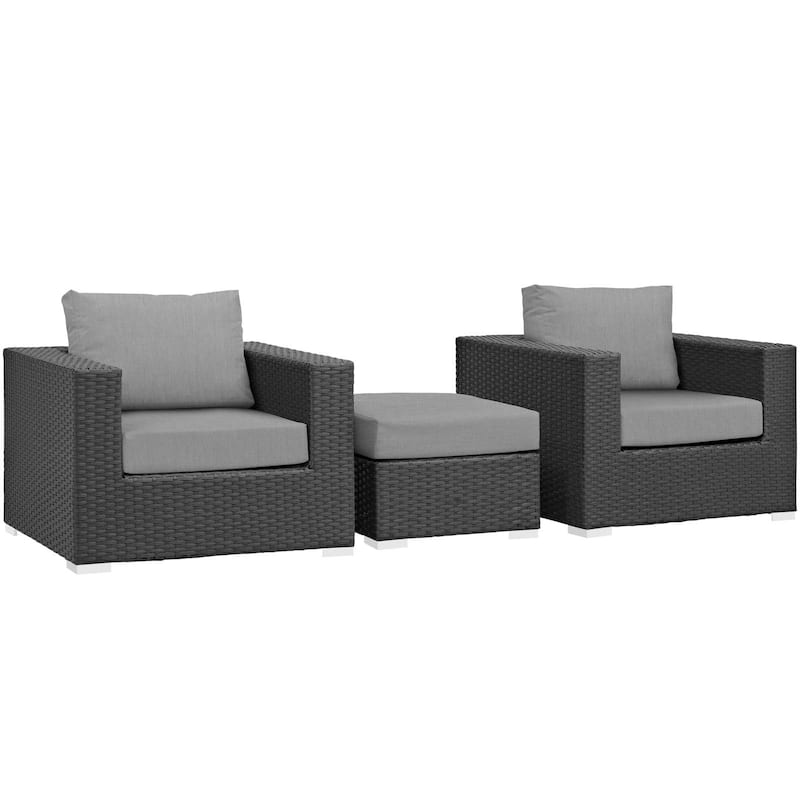 Stopover 3 Piece Outdoor Patio Sunbrella® Sectional Set